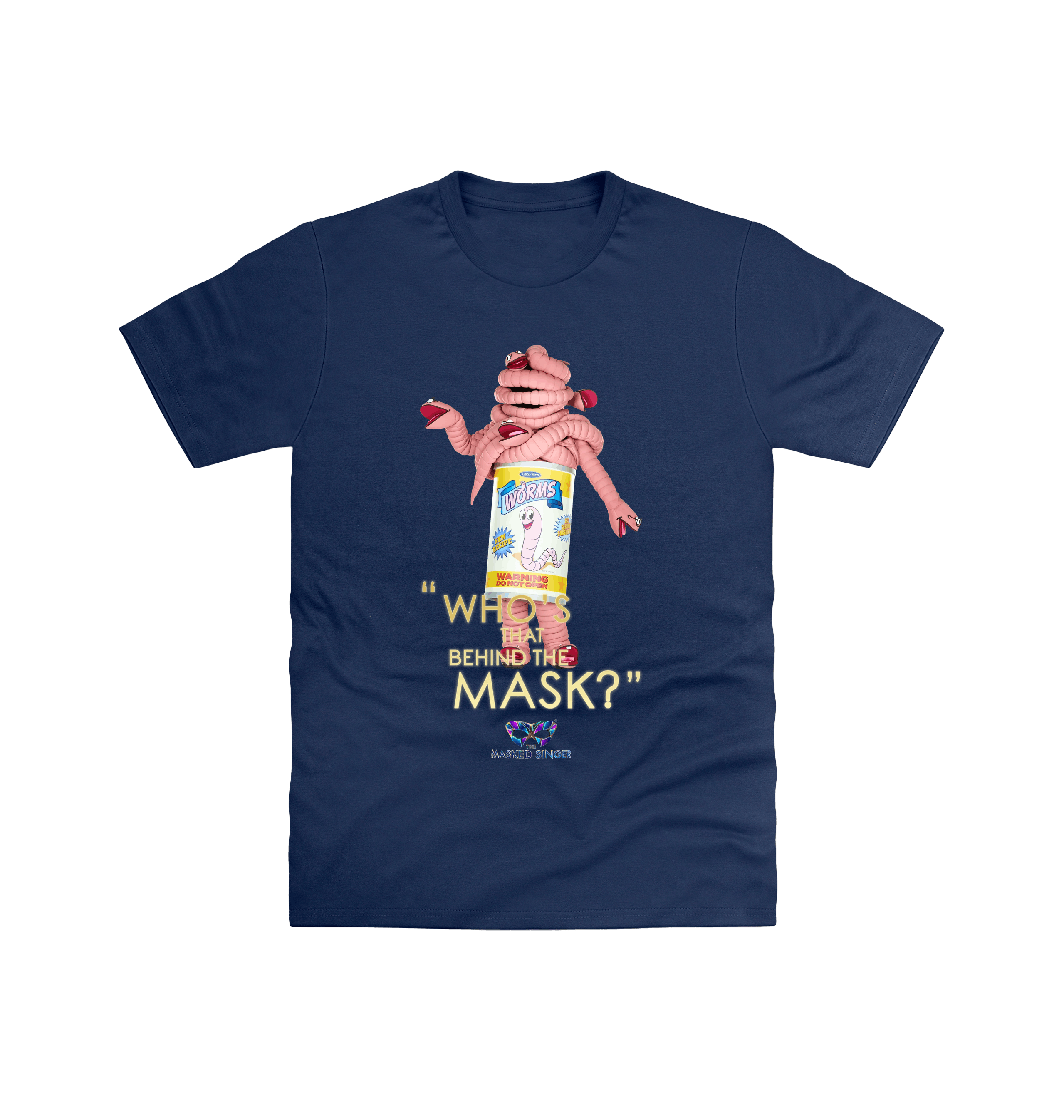 Navy Printed T-shirt Front